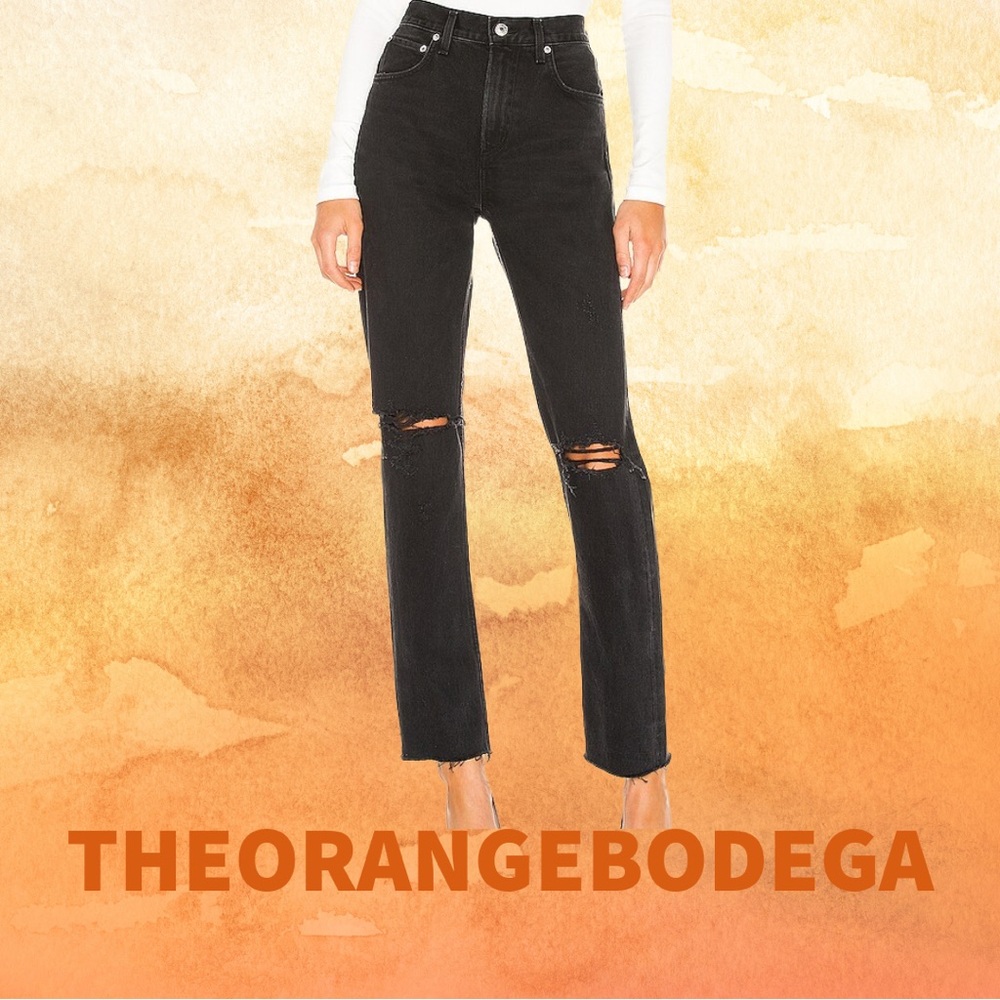 AGOLDE  Cherie High Rise Straight Jeans in Distortion
Size 26